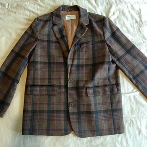 Babaton Departments Blazer in black/brown plaid